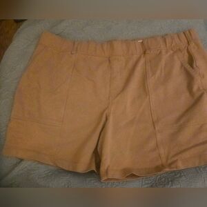 Women's Lands End 3x Stretchy Shorts With Pockets